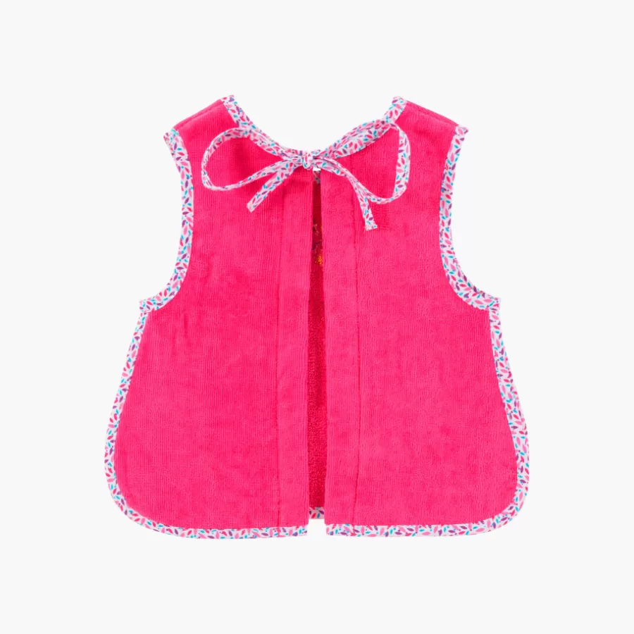 Carré Blanc Bavoirs & Mini-bavoirs | Bavette BEACHFUL Fuschia