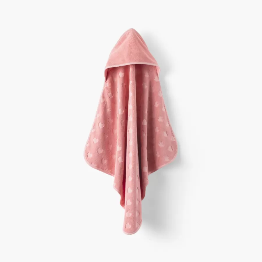 Carré Blanc Capes De Bain | Nouveautés Bébénew | Cape de bain coton Monjour sorbet