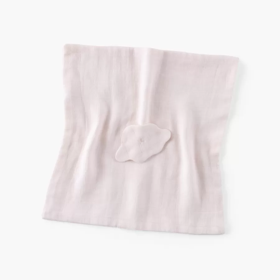 Carré Blanc Accessoires | Nouveautés Bébénew | Doudou coton bio Bienvenue nude