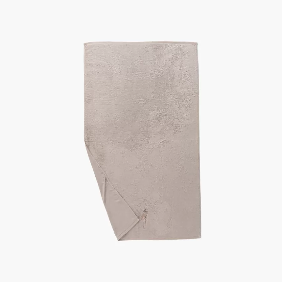 Carré Blanc Coffrets Cadeaux | Draps De Bain | Drap de bain coton et viscose de bambou Aura taupe