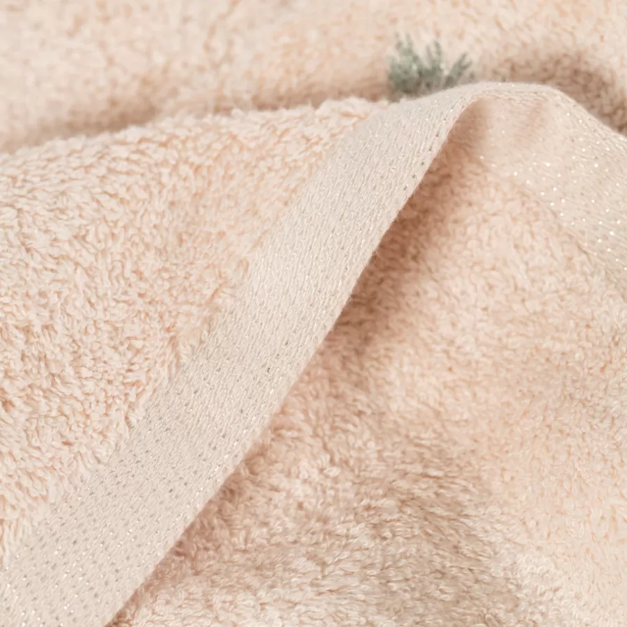 Carré Blanc Draps De Bain | Drap de bain coton et viscose de bambou Pampa II beige