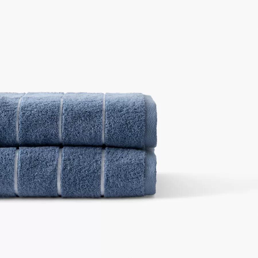 Carré Blanc Coffrets Cadeaux | Draps De Bain | Drap de bain coton Hypnotic indigo