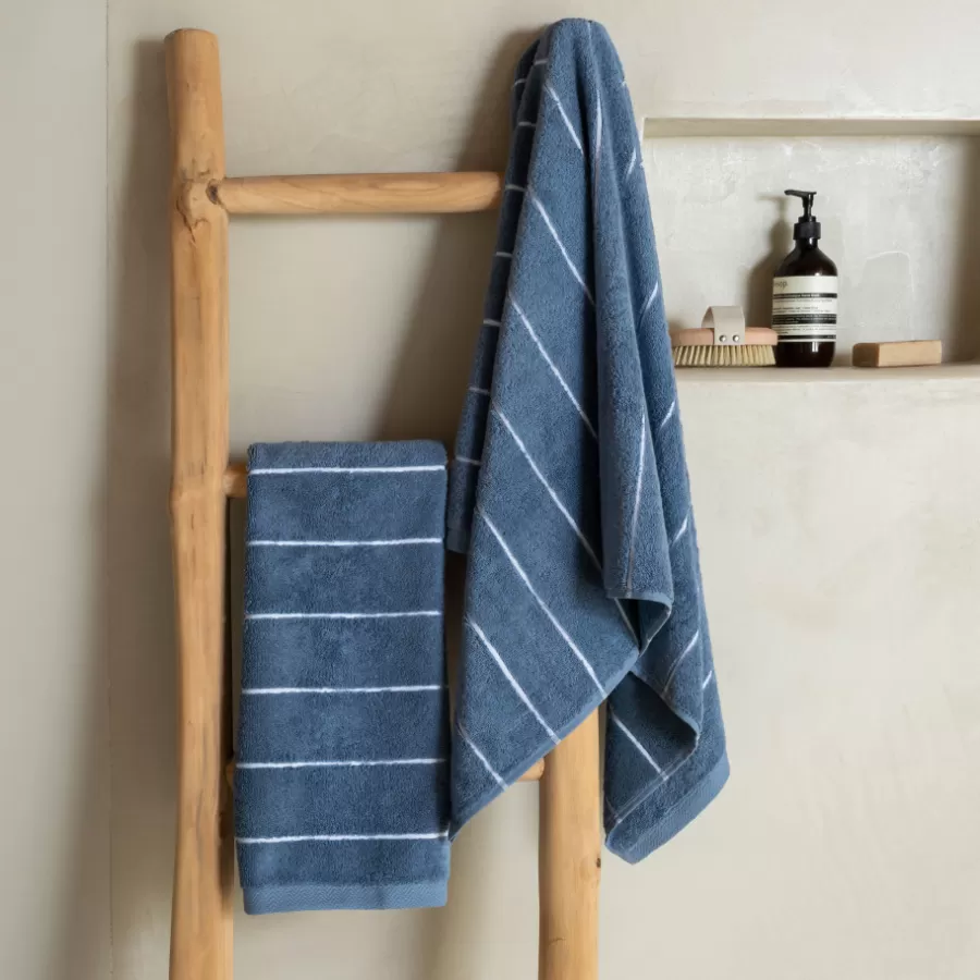 Carré Blanc Coffrets Cadeaux | Draps De Bain | Drap de bain coton Hypnotic indigo