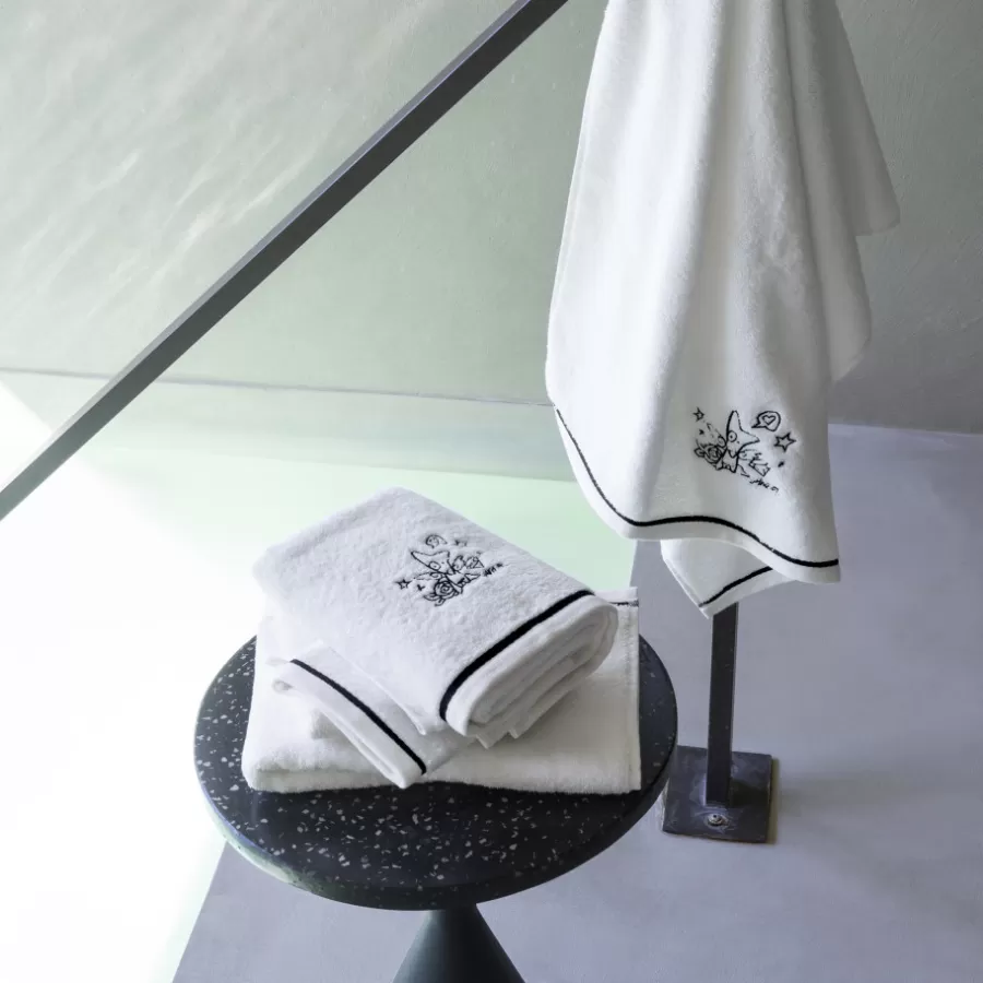 Carré Blanc Draps De Bain | Drap de bain coton Jakè x