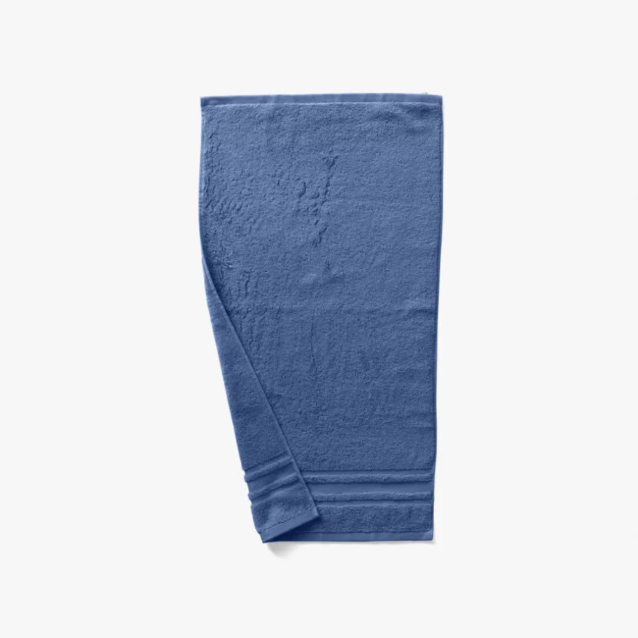 Carré Blanc Draps De Bain | Drap de bain coton Lola II encre