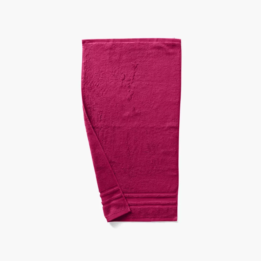 Carré Blanc Draps De Bain | Drap de bain coton Lola II framboise