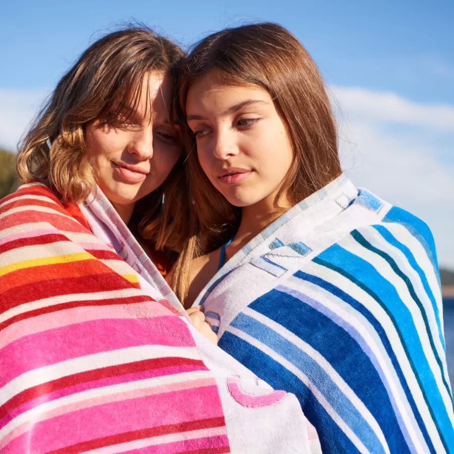 Carré Blanc La Plage | Drap de plage coton Colorfun