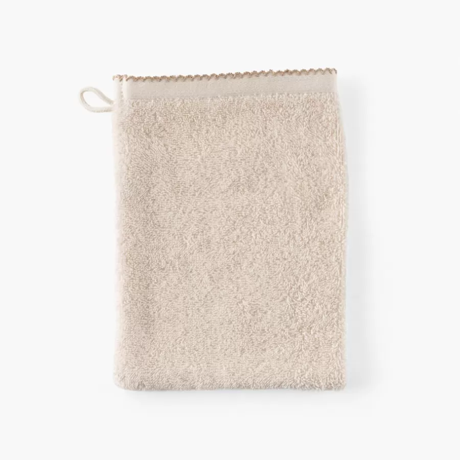 Carré Blanc Nouveautés Bébénew | Gants De Toilette | Gant de toilette coton bio Bienvenue naturel