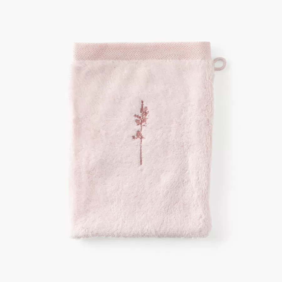 Carré Blanc Gants De Toilette | Gant de toilette coton et viscose de bambou Aura nude