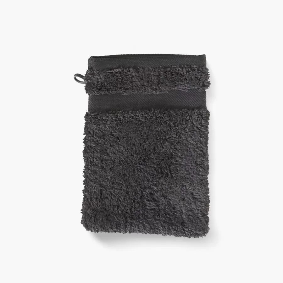 Carré Blanc Gants De Toilette | Gant de toilette coton Lola II anthracite