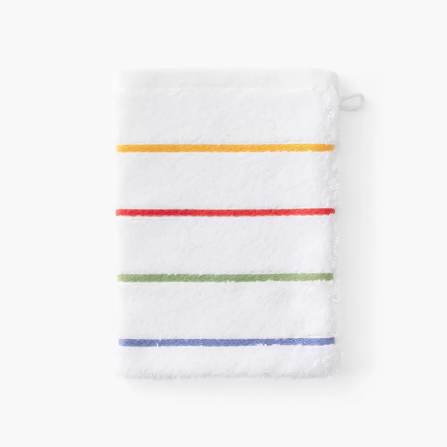 Carré Blanc Gants De Toilette | Gant de toilette coton Rosella blanc