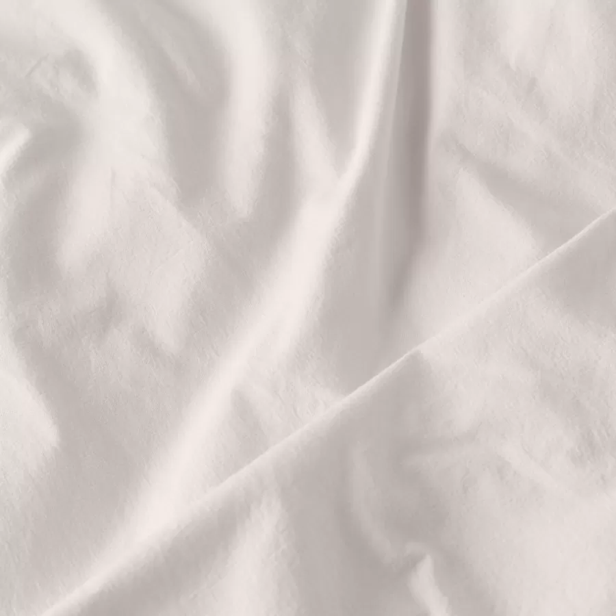 Carré Blanc Housses De Couette | Housse de couette enfant pur coton lavé biologique Souffle vanille