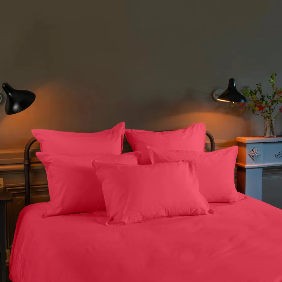 Carré Blanc Housses De Couette | Housse de couette percale de coton Neo grenadine