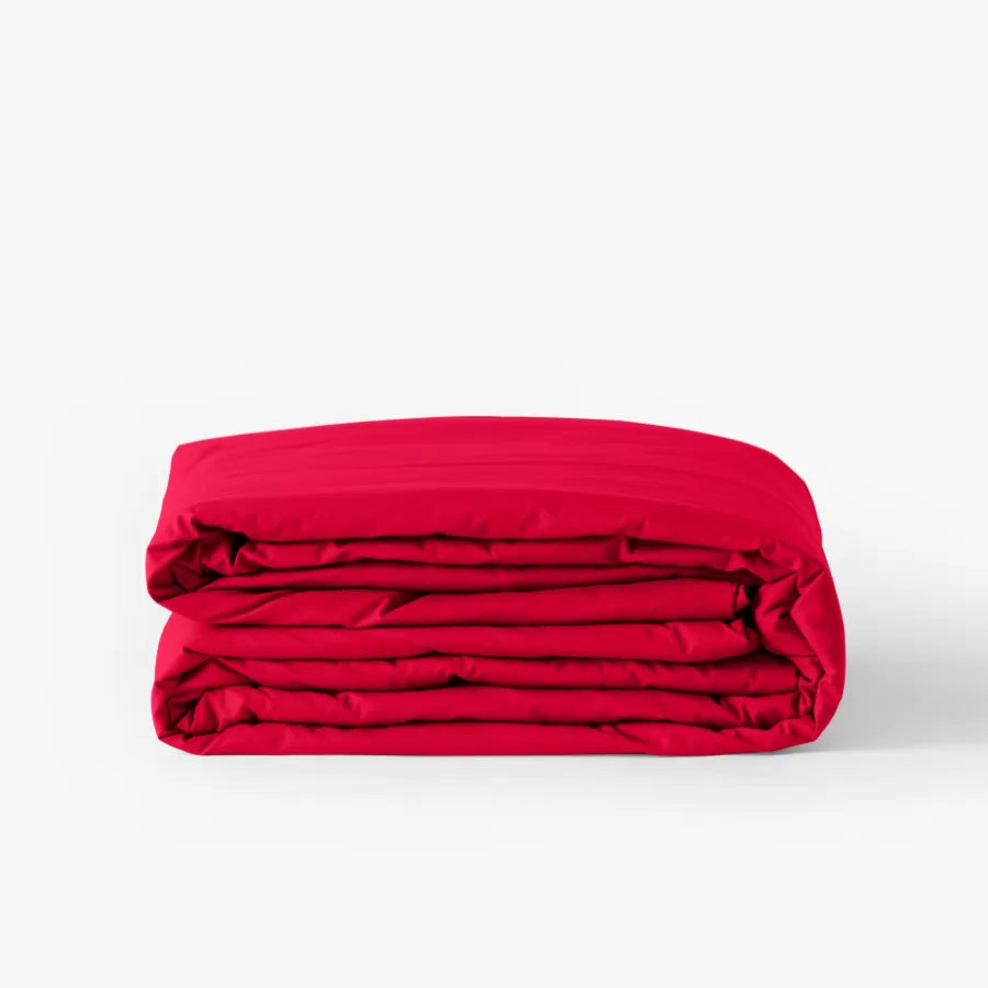 Carré Blanc Housses De Couette | Housse de couette percale de coton Neo grenadine