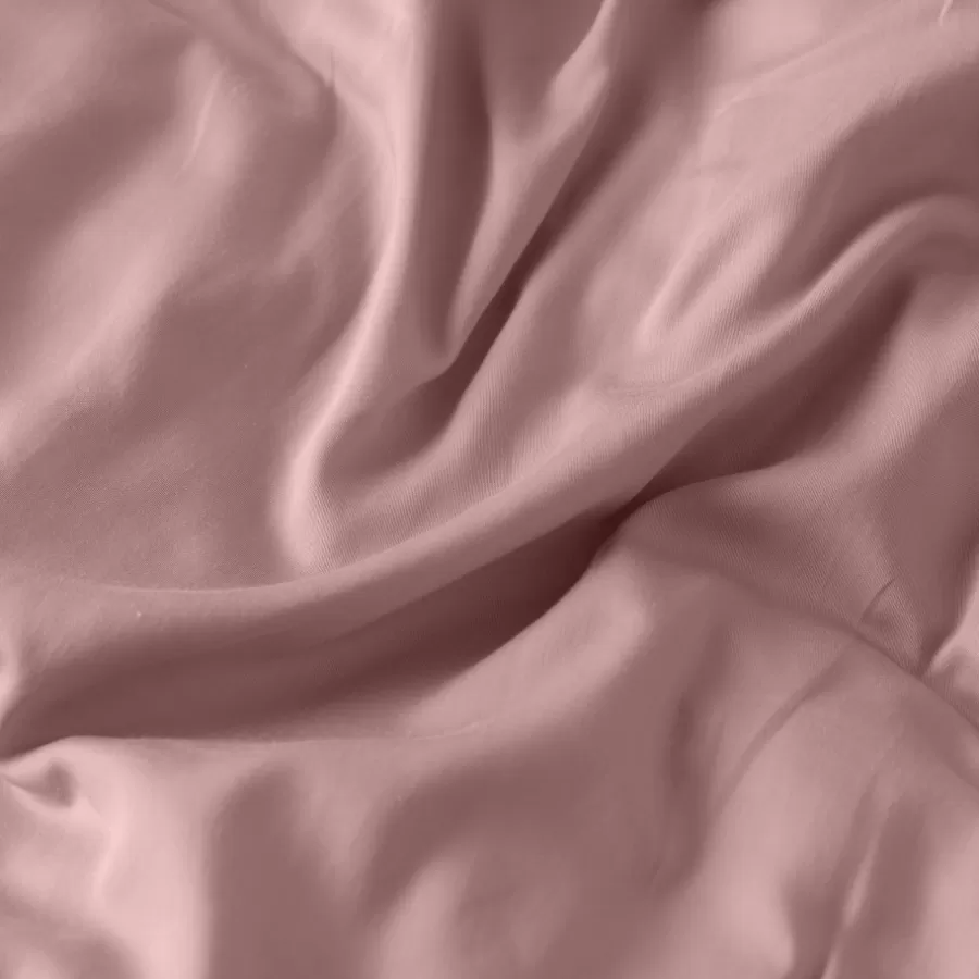 Carré Blanc Housses De Couette | Housse de couette satin de coton lavé bio Quartz blush