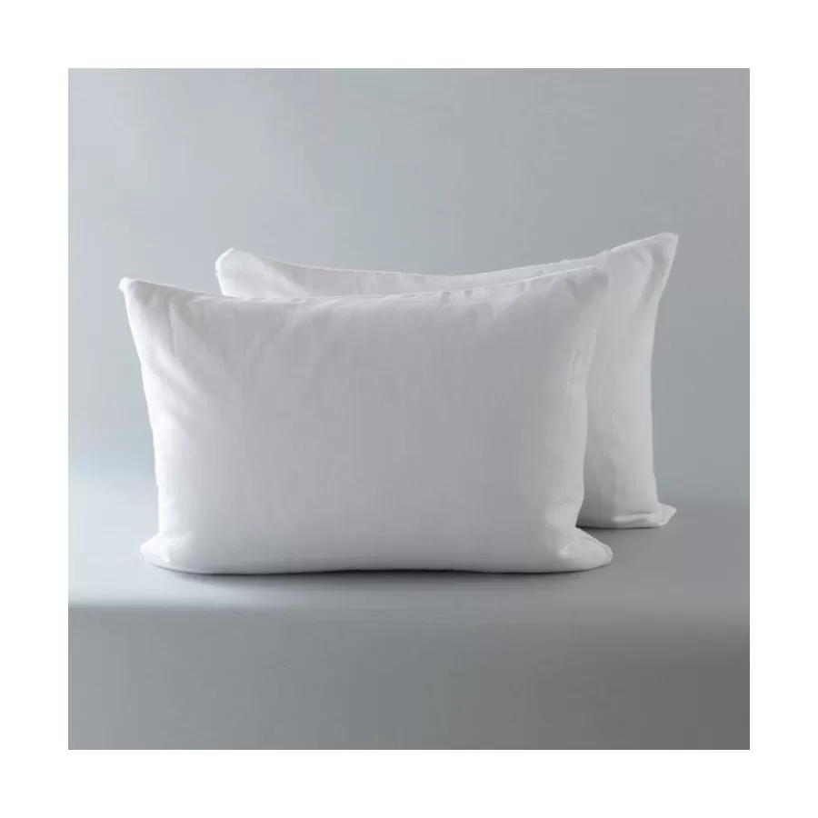 Carré Blanc Protège Matelas & Oreillers | Lot de 2 protèges oreiller rectangulaire Crépuscule II