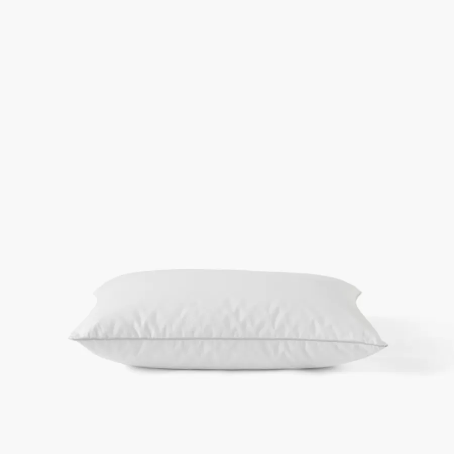 Carré Blanc Oreillers | Oreiller carré mi-ferme duvet et microfibre Kilim