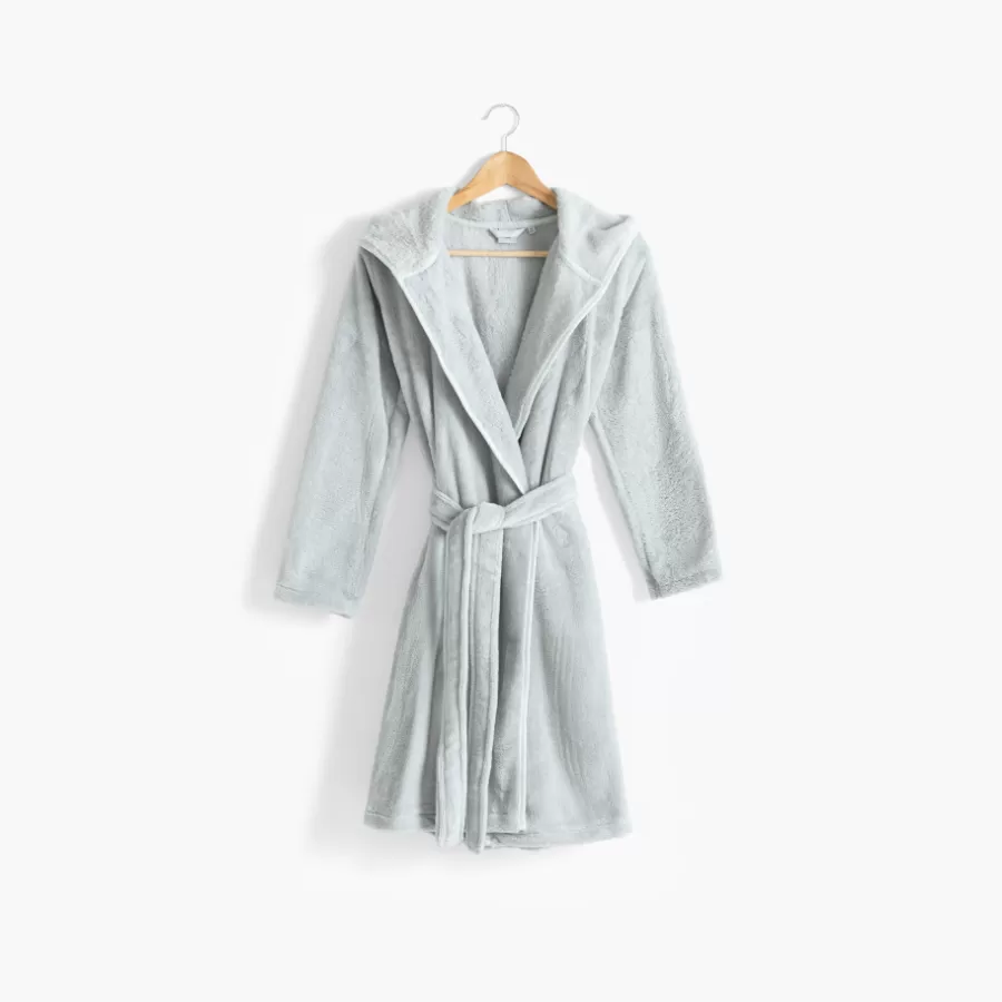 Carré Blanc Robes De Chambre | Robe de chambre ado polaire à capuche Elsa