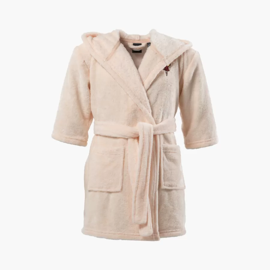 Carré Blanc Robes De Chambre | Robe de chambre bebe polaire à capuche Dessine blush