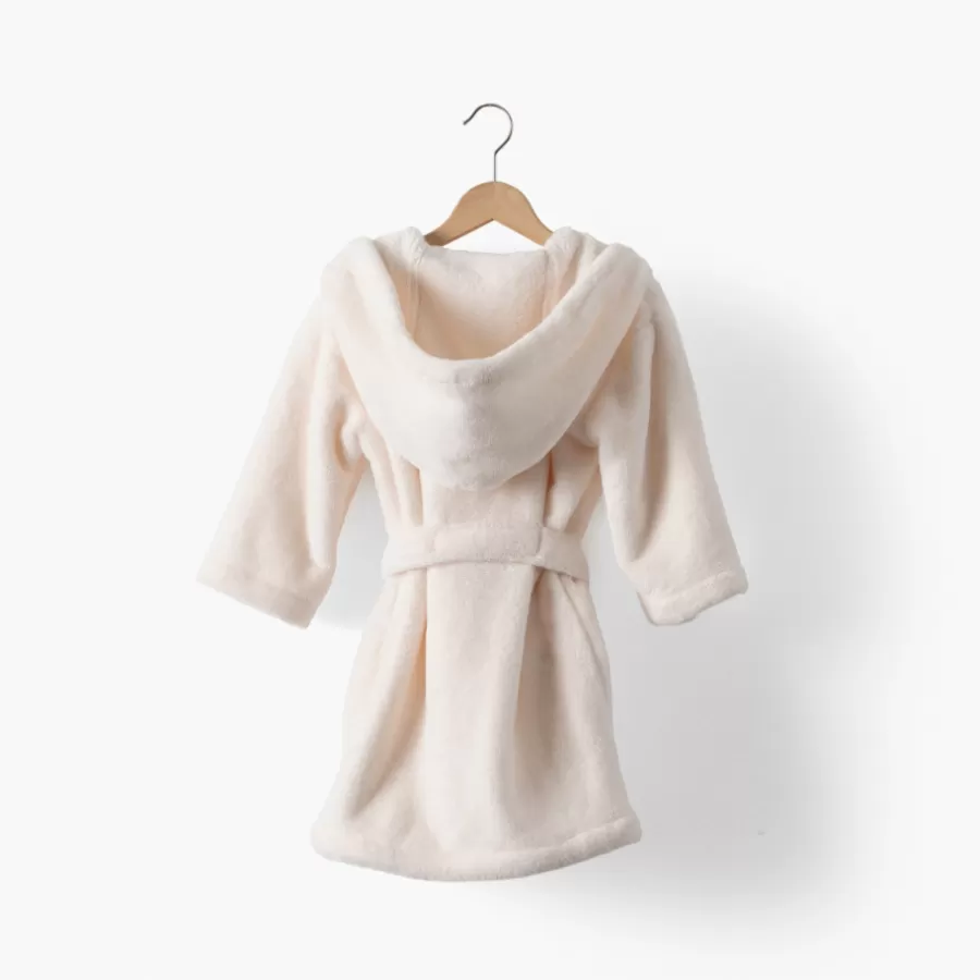 Carré Blanc Nouveautés Bébénew | Robes De Chambre | Robe de chambre polaire enfant Bienvenue nude