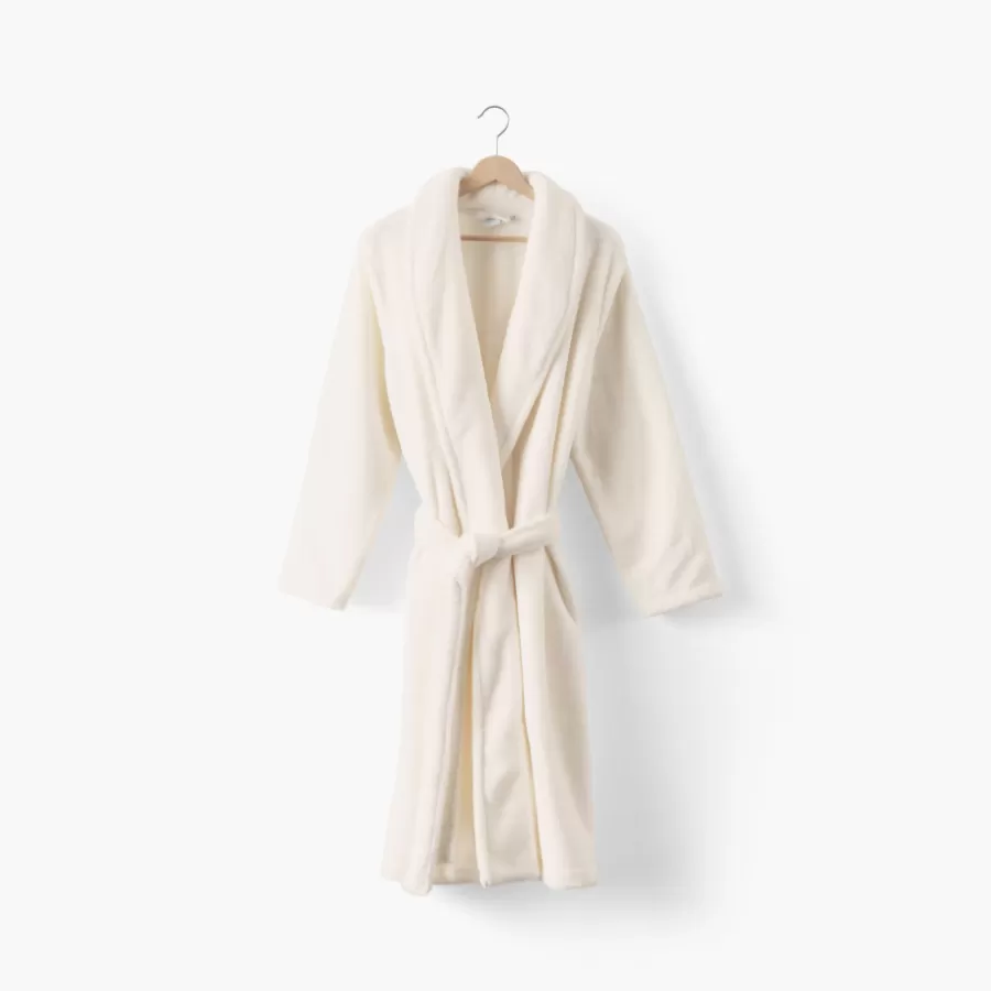 Carré Blanc Coffrets Cadeaux | Robes De Chambre Femme | Robe de chambre polaire femme Romy ivoire