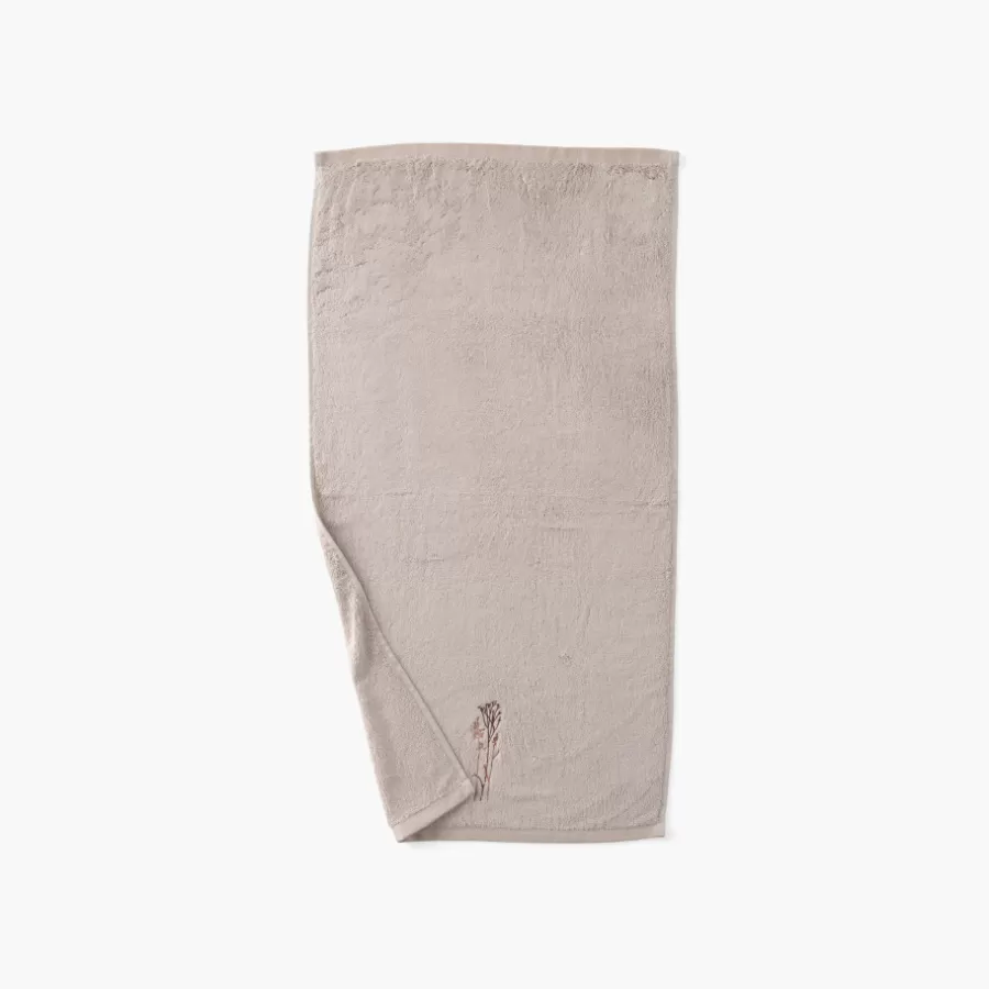 serviette_de_toilette_coton_et_viscose_de_bambou_aura_taupe_2.webp Carré Blanc Serviettes De Toilette | Serviette de toilette coton et viscose de bambou Aura taupe
