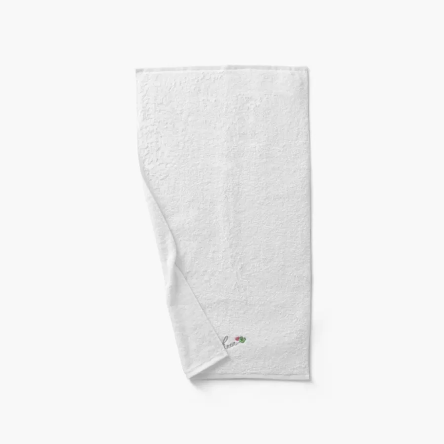 Carré Blanc Serviettes De Toilette | Serviette de toilette coton et viscose de bambou Eloges blanc