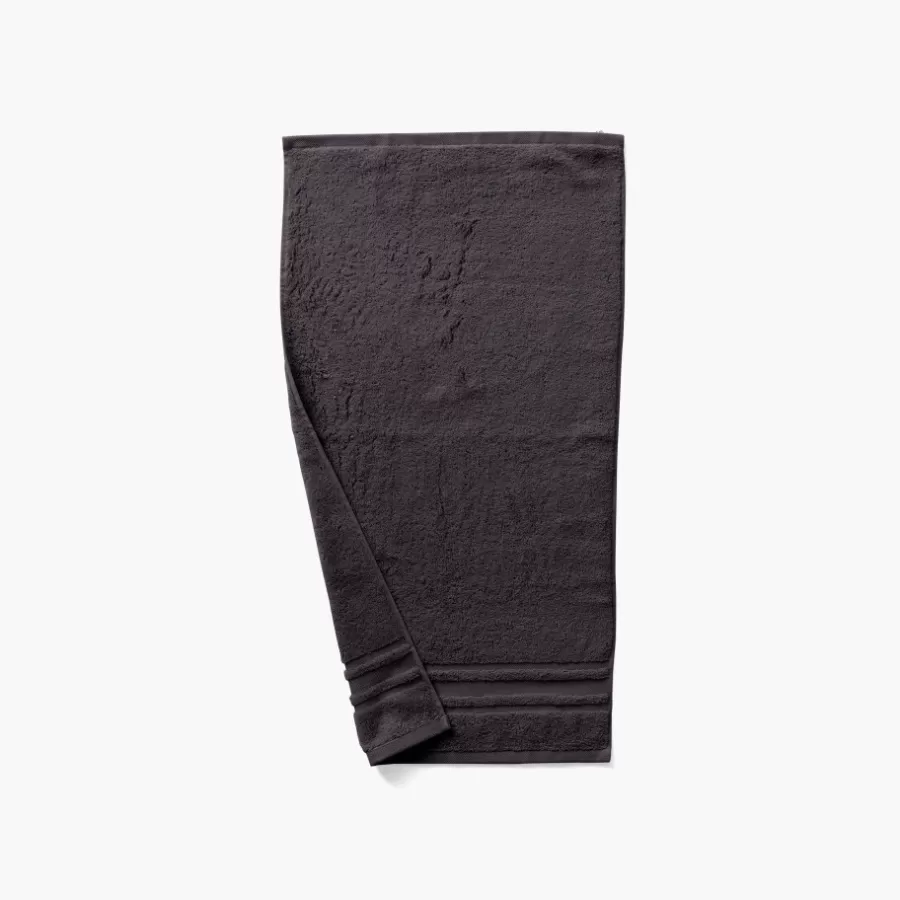 Carré Blanc Serviettes De Toilette | Serviette de toilette coton Lola II anthracite