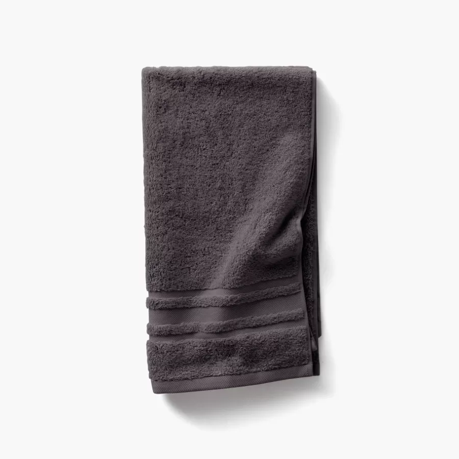 Carré Blanc Serviettes De Toilette | Serviette de toilette coton Lola II anthracite