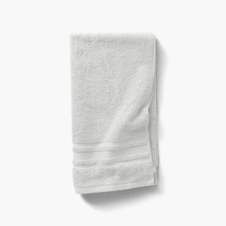 Carré Blanc Serviettes De Toilette | Serviette de toilette coton Lola II perle