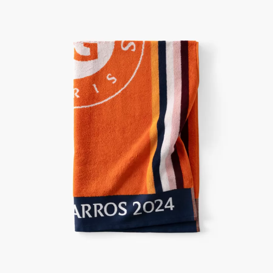 Carré Blanc Coffrets Cadeaux | Roland-garroscollab | Serviette de toilette joueur•se Roland-Garros 2024 terre battue