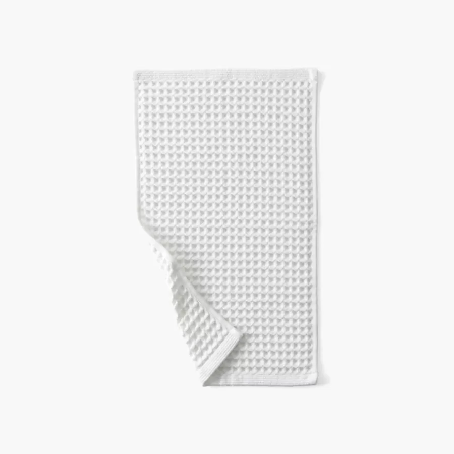 Carré Blanc Serviettes Invité | Serviette invité coton bio Quadro blanc