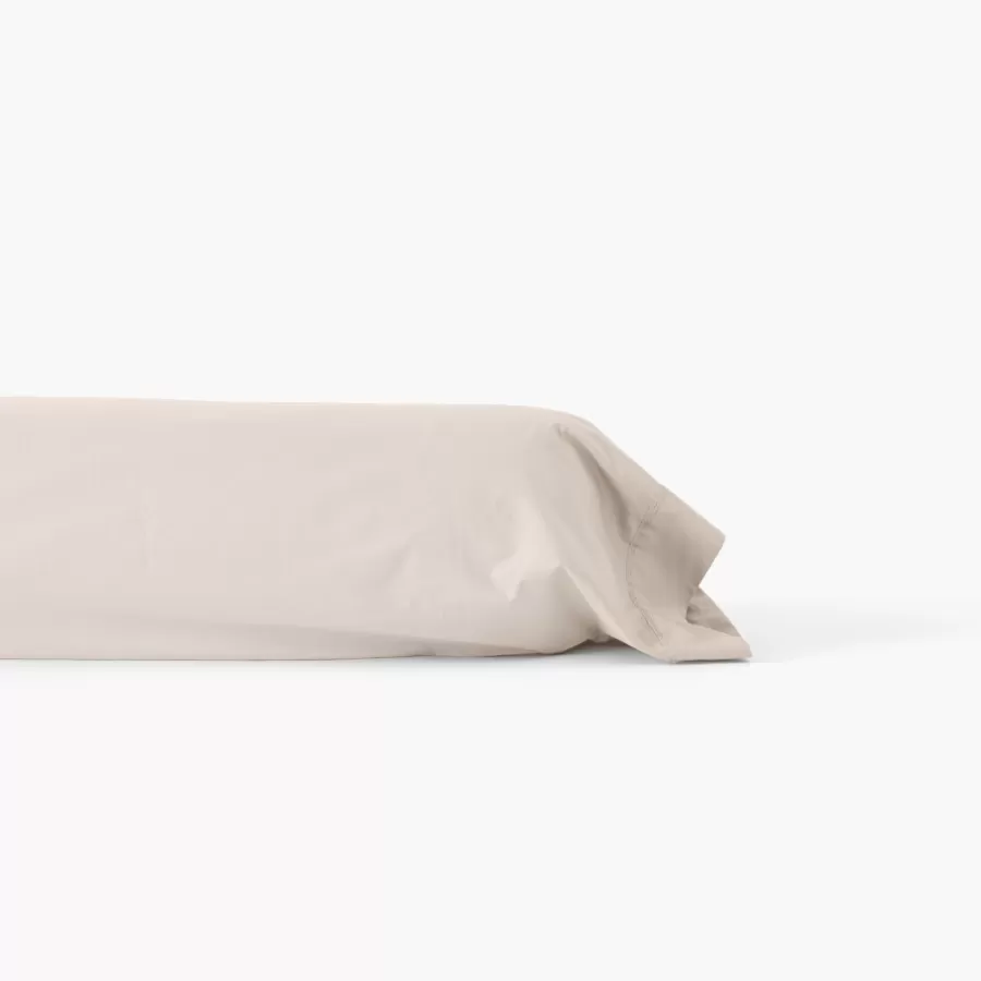 Carré Blanc Taies De Traversin | Taie de traversin percale de coton Neo ficelle