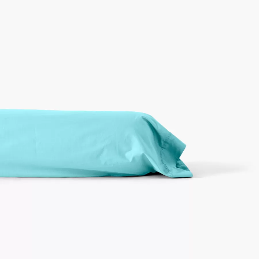 Carré Blanc Taies De Traversin | Taie de traversin percale de coton Neo lagon