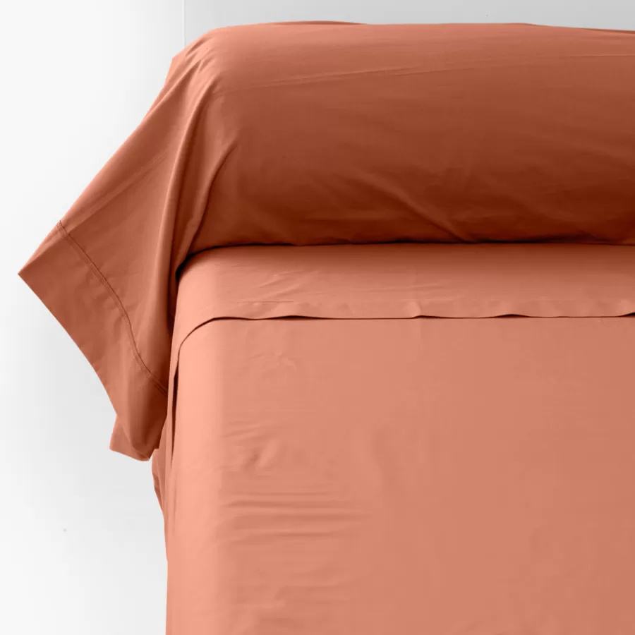 Carré Blanc Taies De Traversin | Taie de traversin percale de coton Neo tomette