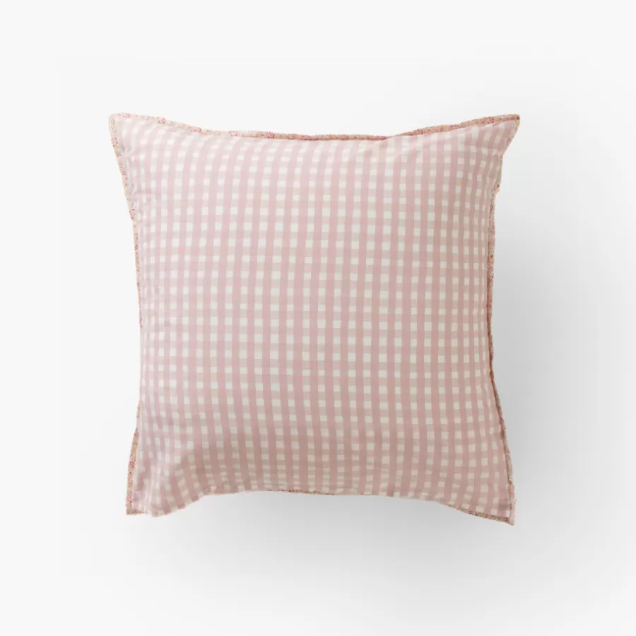Carré Blanc Linge De Litbio | Taies D'oreiller | Taie d'oreiller carrée pur coton bio Rêve d'or