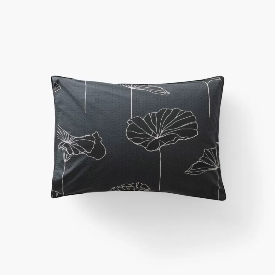 Carré Blanc Taies D’oreiller | Taie d'oreiller rectangulaire coton Lotus