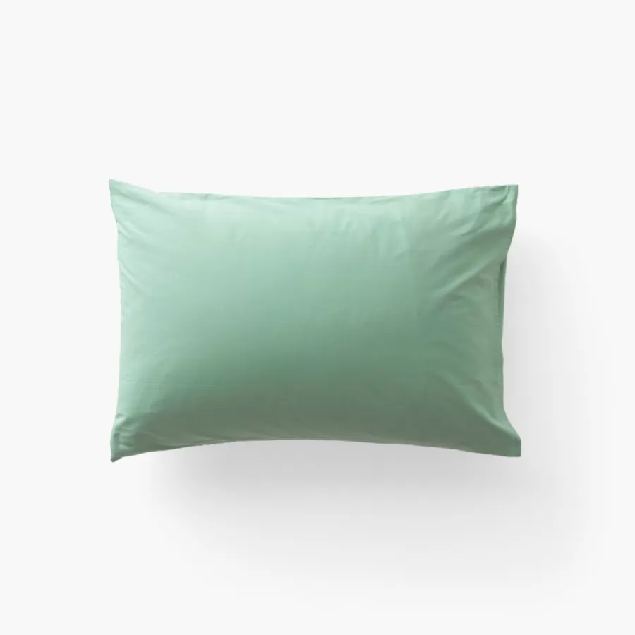Carré Blanc Taies D’oreiller | Taie d'oreiller rectangulaire percale de coton Neo thym végétal