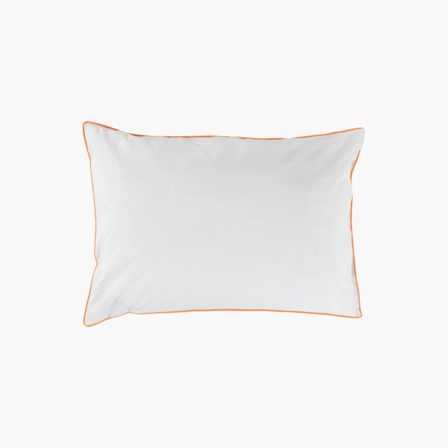 Carré Blanc Taies D’oreiller | Taie d'oreiller rectangulaire percale de coton Palmarès - Roland-Garros 2022