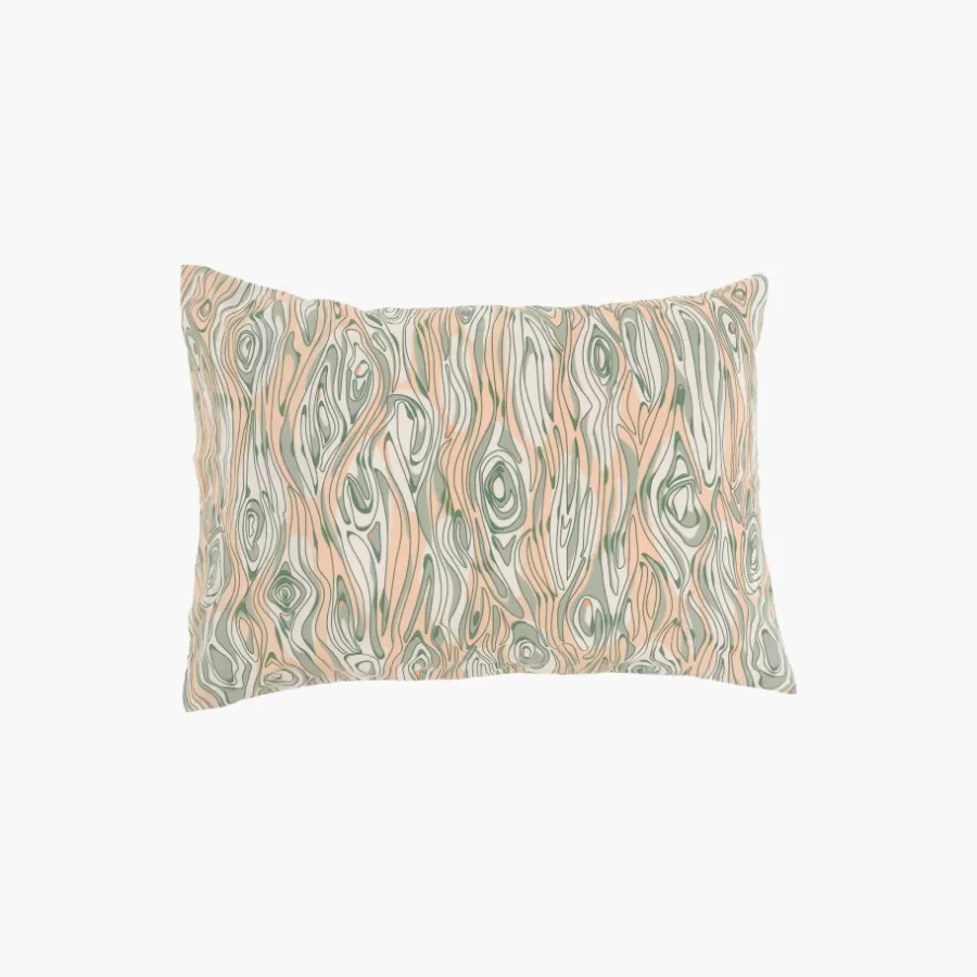 Carré Blanc Taies D’oreiller | Taie d'oreiller rectangulaire réversible percale de coton lavée biologique Monarbre