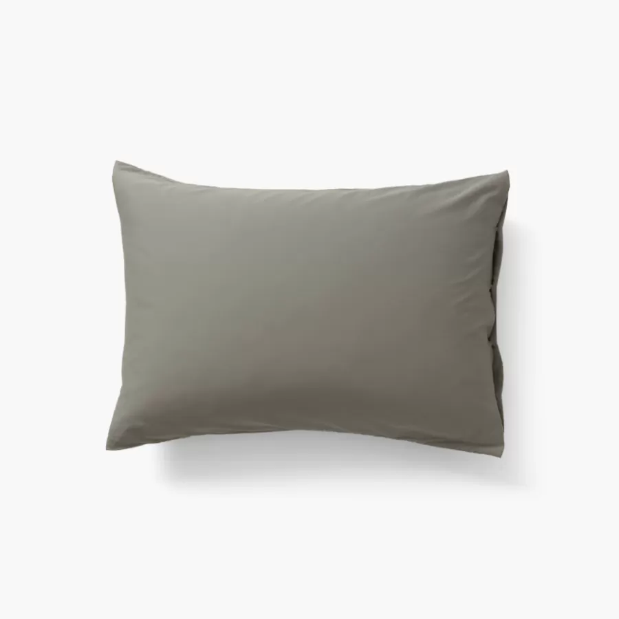 Carré Blanc Taies D’oreiller | Taie d'oreiller rectangulaire satin de coton lavé biologique Quartz jade