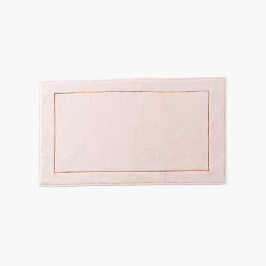Carré Blanc Coffrets Cadeaux | Tapis De Bain | Tapis de bain coton et viscose de bambou Aura nude