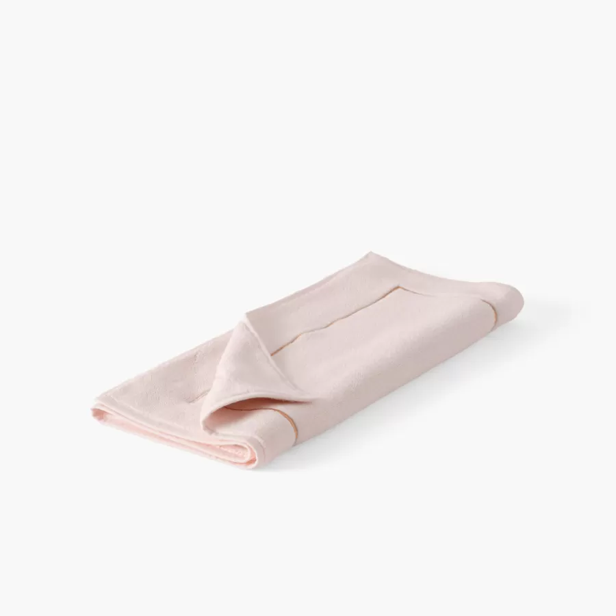 Carré Blanc Coffrets Cadeaux | Tapis De Bain | Tapis de bain coton et viscose de bambou Aura nude