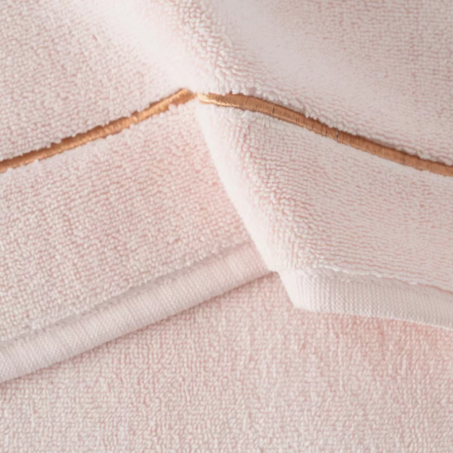 Carré Blanc Coffrets Cadeaux | Tapis De Bain | Tapis de bain coton et viscose de bambou Aura nude