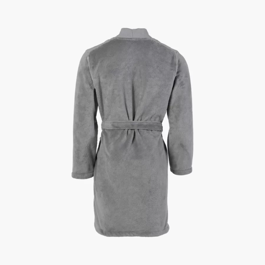 Carré Blanc Coffrets Cadeaux | Robe De Chambre Homme | Veste homme polaire col kimono Grizzli gris