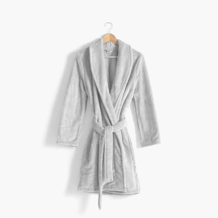 Carré Blanc Coffrets Cadeaux | Robes De Chambre Femme | Veste polaire femme Elena gris clair